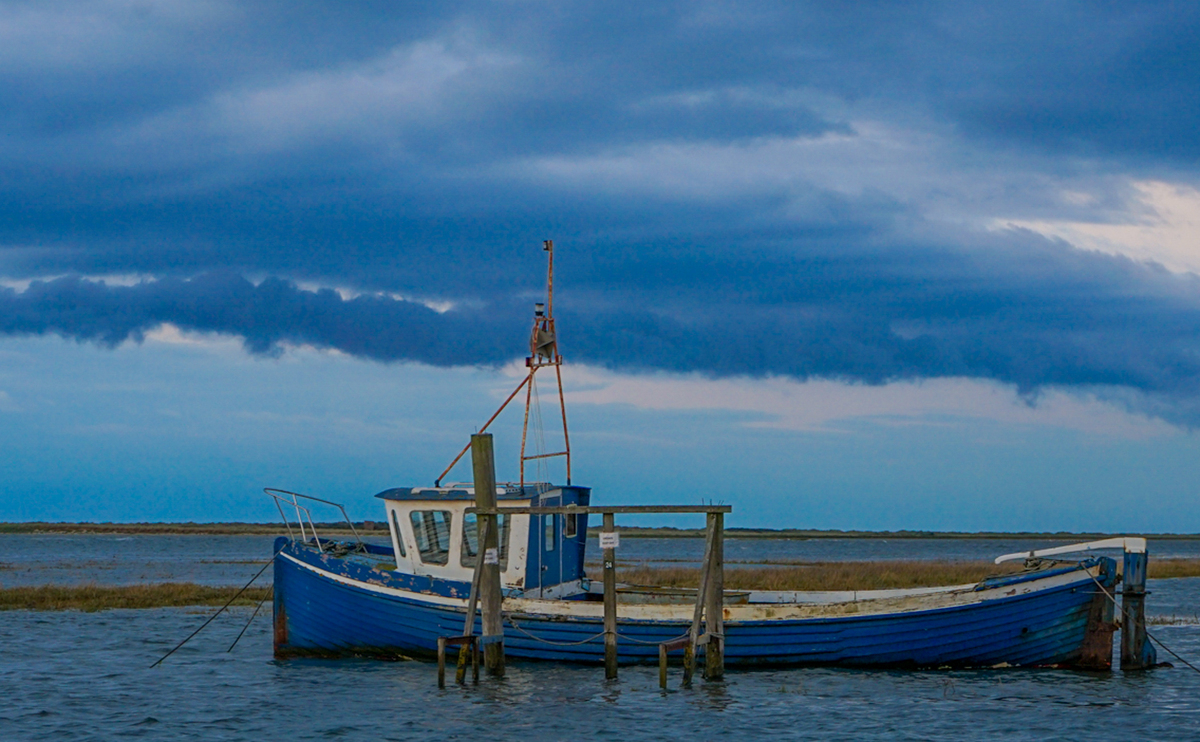 Fishing Boat At Thornham Creek - Samantha Innard